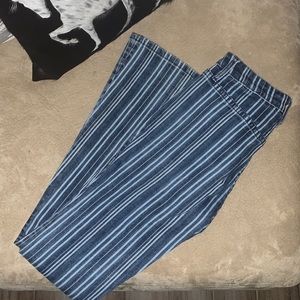 Rock and roll denim striped jeans